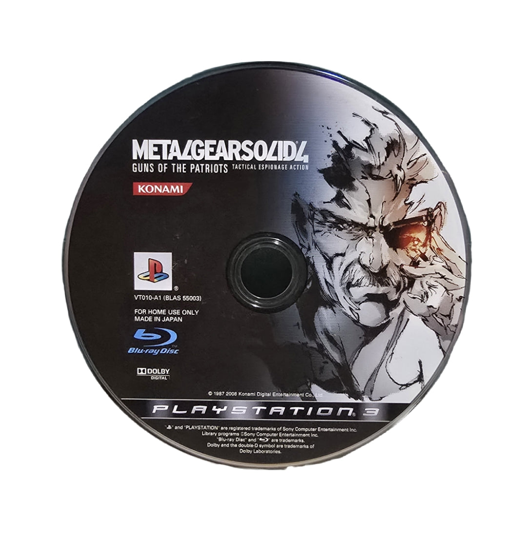 PS3 Metal Gear Solid IV: Guns of the Patriot (Disc Only) Game
