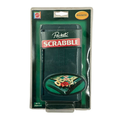 Vintage Mattel Pocket Scrabble Magnetic Board Game