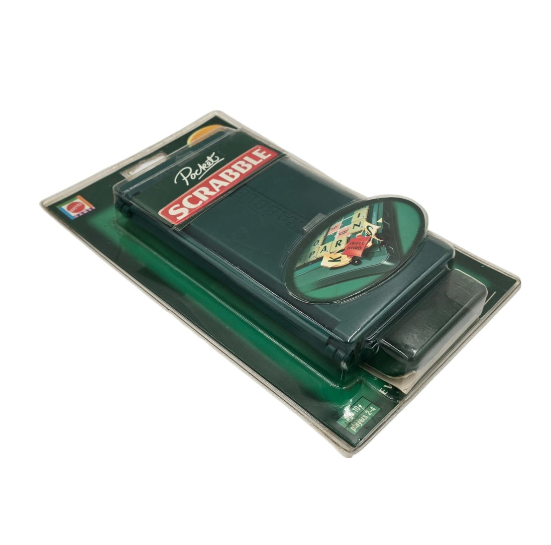 Vintage Mattel Pocket Scrabble Magnetic Board Game