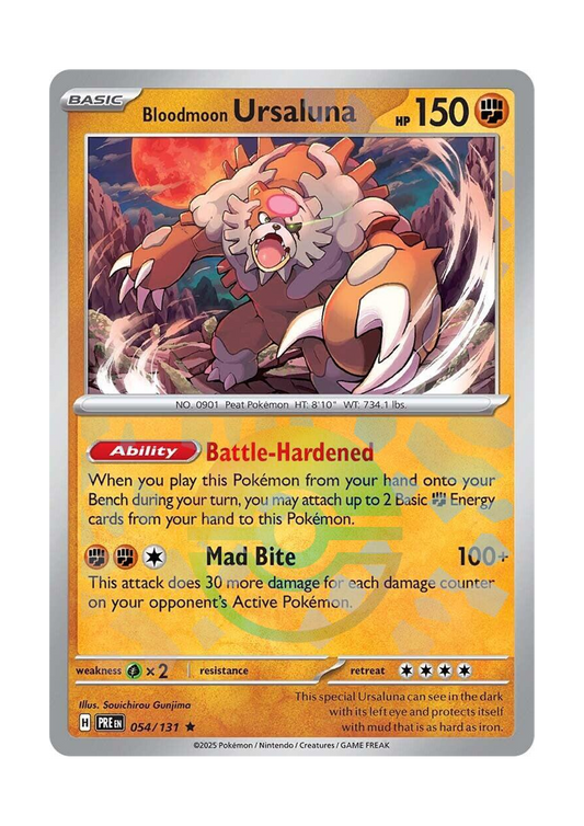 Bloodmoon Ursaluna [Poke Ball] (054/131) SV: Prismatic Evolutions (PRE)