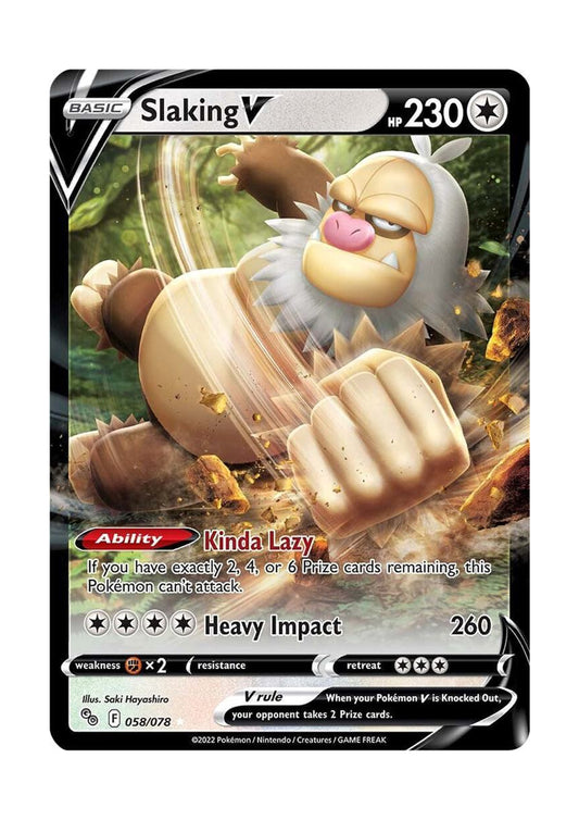 Slaking V (058/078) Pokemon GO (PGO)