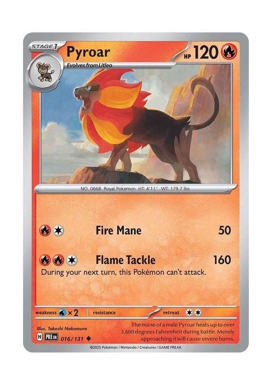 Pyroar (016/131) SV: Prismatic Evolutions (PRE)