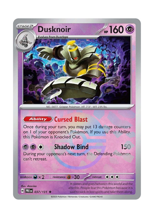 Dusknoir [Poke Ball] (037/131) SV: Prismatic Evolutions (PRE)