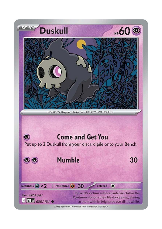 Duskull (035/131) SV: Prismatic Evolutions (PRE)