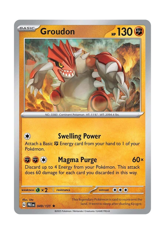 Groudon [Holo] (049/131) SV: Prismatic Evolutions (PRE)