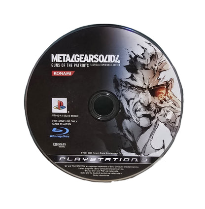 PS3 Metal Gear Solid IV: Guns of the Patriot (Disc Only) Game